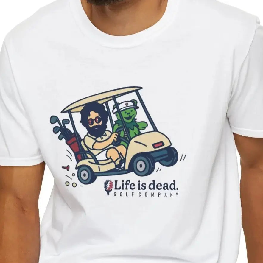Joy Ridin' Jerry and The Bear Life is dead. Golf Company T-Shirt