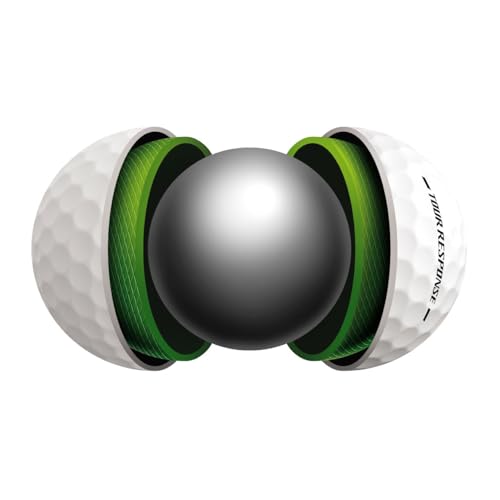 TaylorMade Tour Response Golf Balls, Enhanced 360° ClearPath Alignment, Speed Wrapped Core for Distance and Feel, Pack of 12