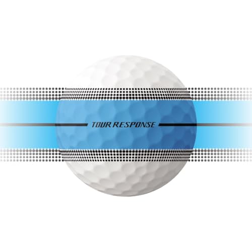 TaylorMade Tour Response Golf Balls, Enhanced 360° ClearPath Alignment, Speed Wrapped Core for Distance and Feel, Pack of 12