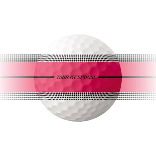 TaylorMade Tour Response Golf Balls, Enhanced 360° ClearPath Alignment, Speed Wrapped Core for Distance and Feel, Pack of 12