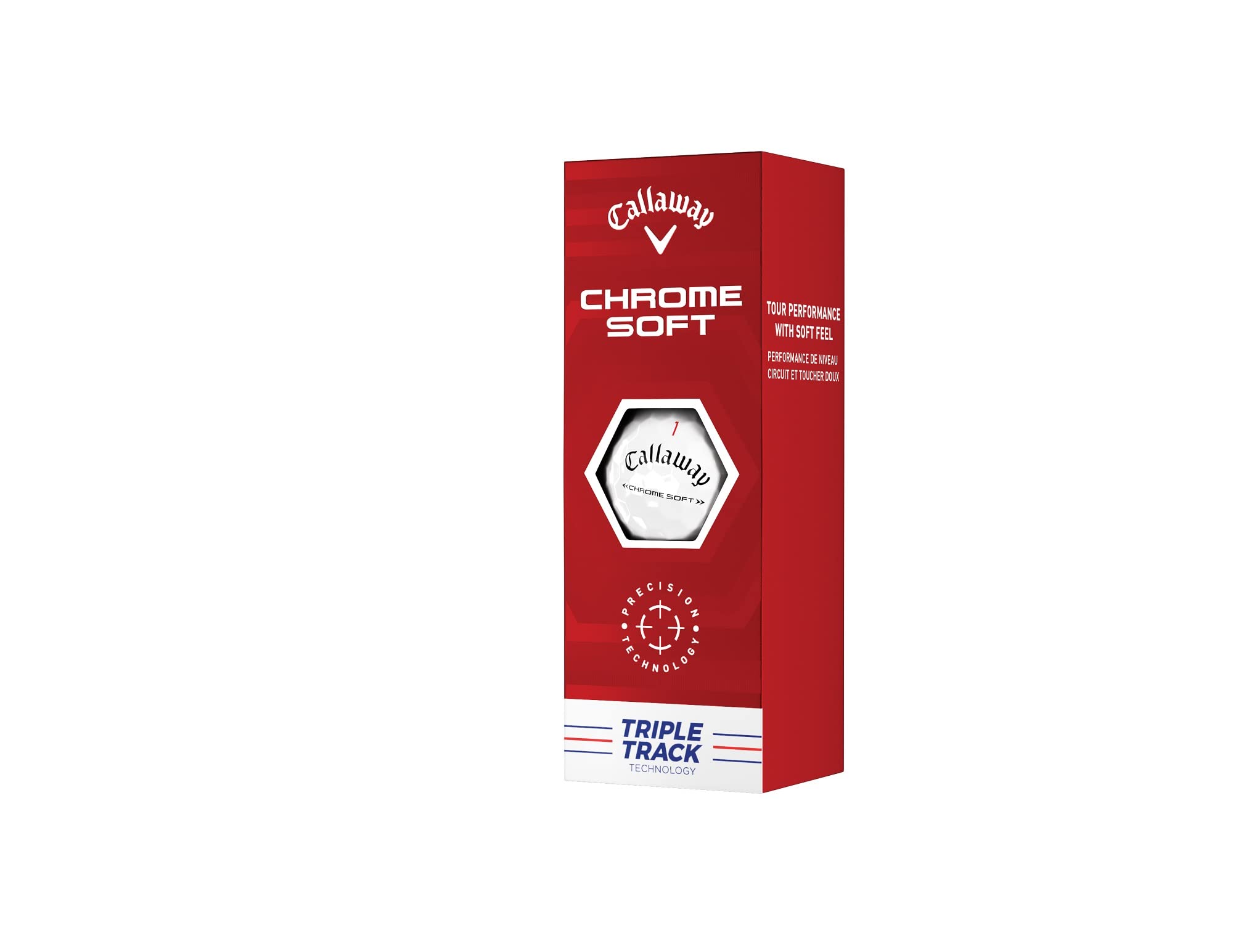 Callaway Golf 2022 Chrome Soft Golf Balls (True Track (Red/Blue)