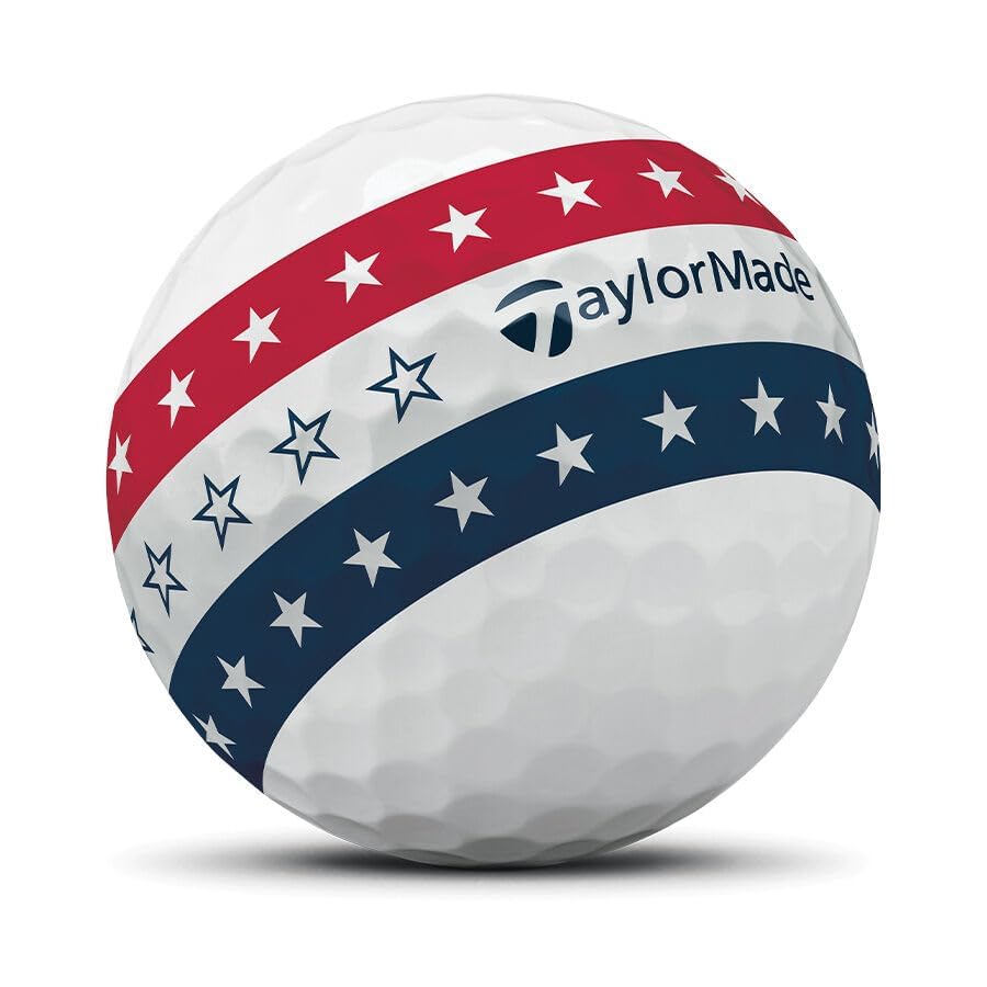 TaylorMade Tour Response Golf Balls, Enhanced 360° ClearPath Alignment, Speed Wrapped Core for Distance and Feel, Pack of 12