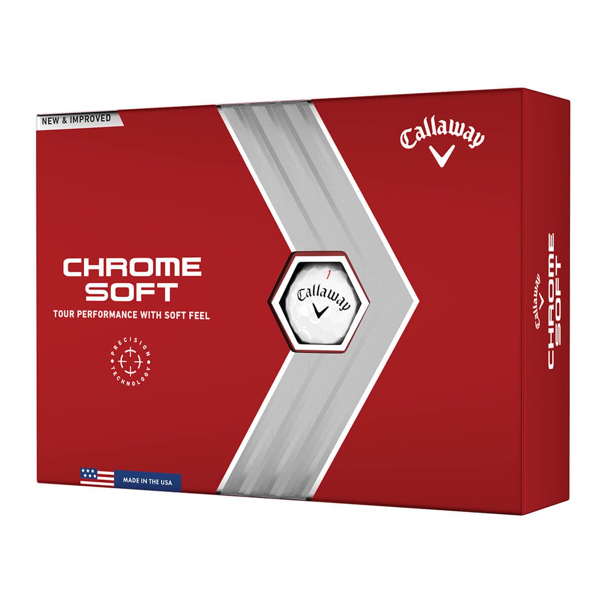 Callaway Golf 2022 Chrome Soft Golf Balls (True Track (Red/Blue)