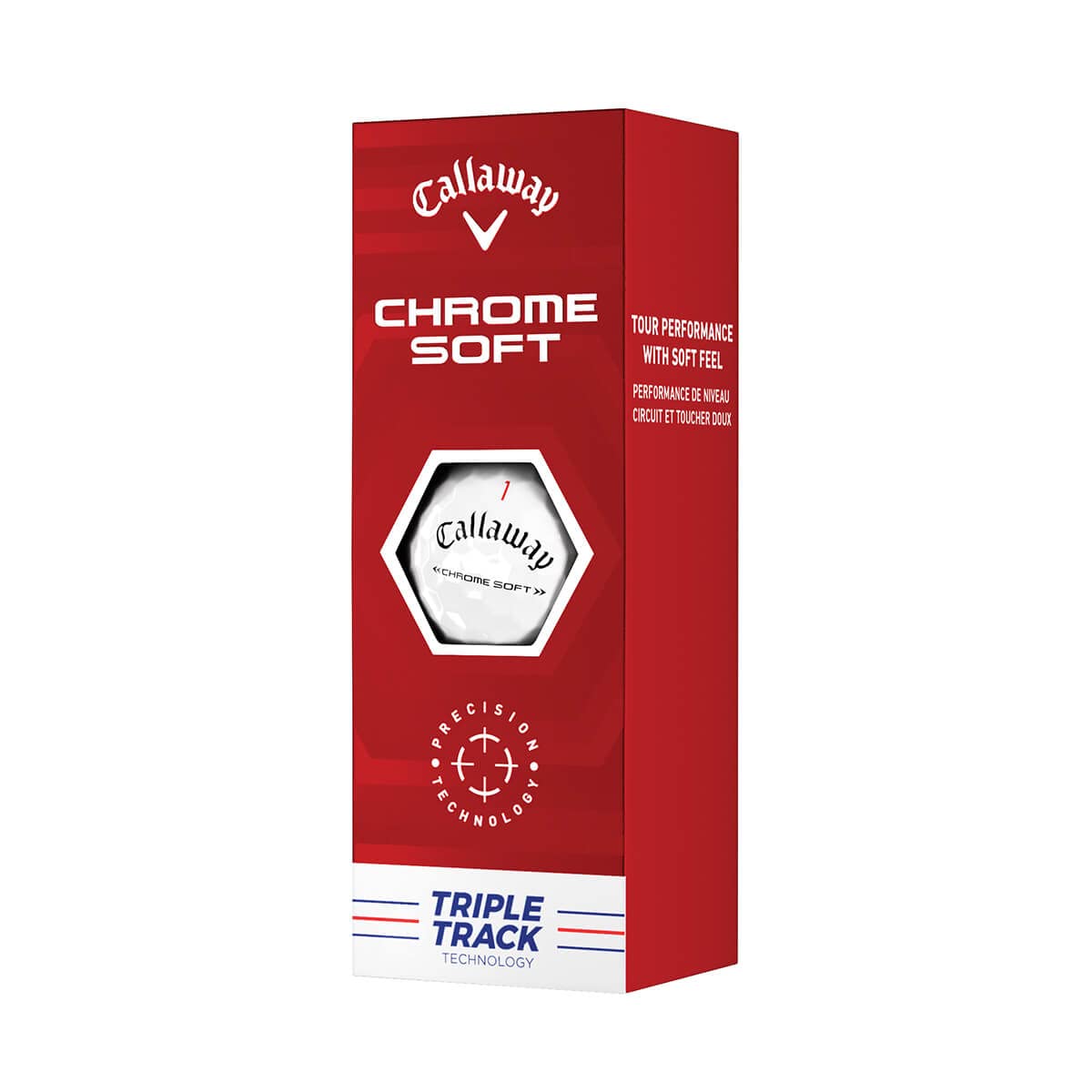 Callaway Golf 2022 Chrome Soft Golf Balls (True Track (Red/Blue)