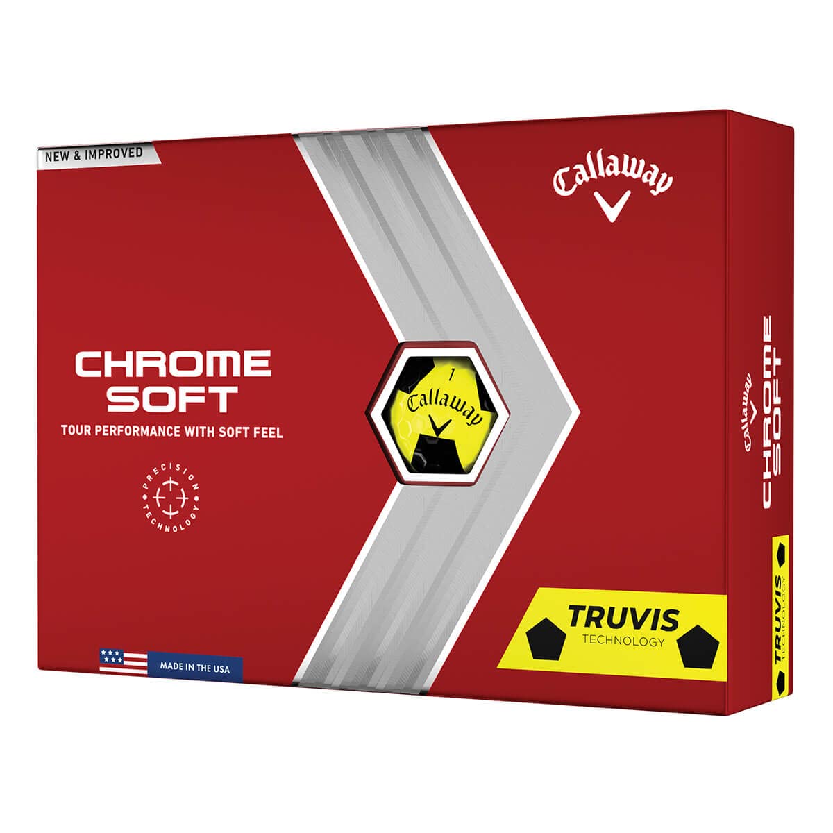 Callaway Golf 2022 Chrome Soft Golf Balls (True Track (Red/Blue)