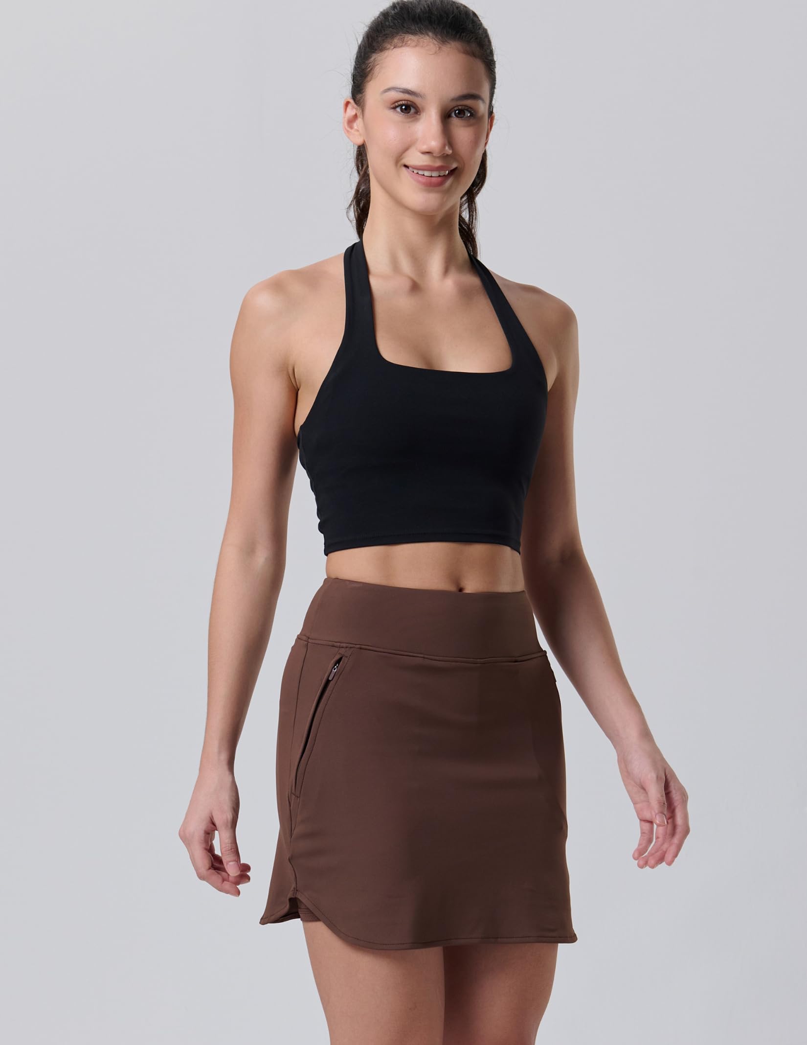 3 Pack Women’s Active Skorts with Pockets High Waist Athletic Skirts with Built-in Shorts for Tennis Golf Workout