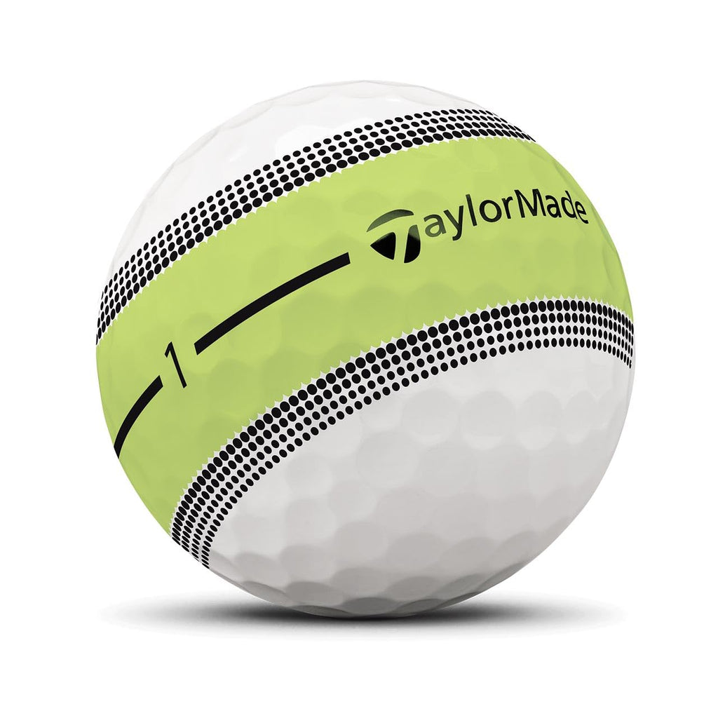 TaylorMade Tour Response Golf Balls, Enhanced 360° ClearPath Alignment, Speed Wrapped Core for Distance and Feel, Pack of 12