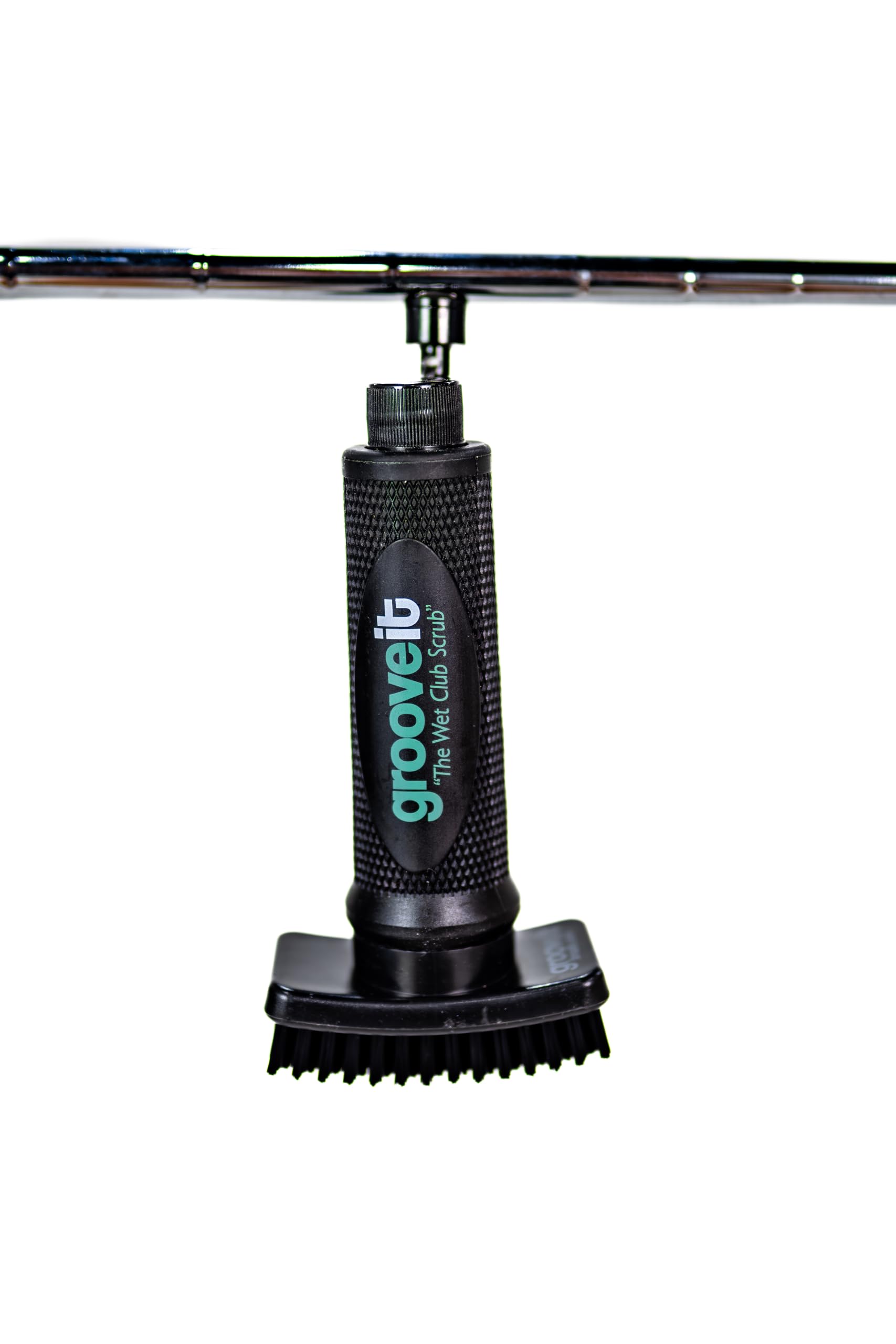 Grooveit The Wet Club Scrub Golf Water Brush - 3 Year Warranty - Anti-Leak Design - Magnetic Brush with Nylon-Bristle Head - Patented Pump for Easy Cleaning - Wide Cleaning Coverage - Long Lasting