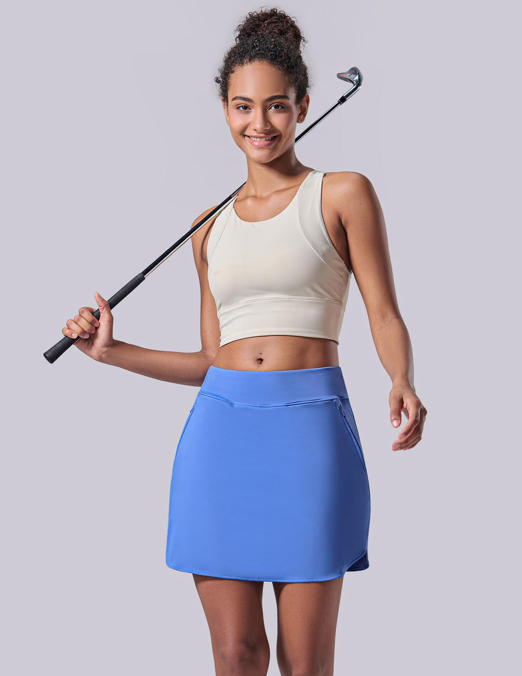 3 Pack Women’s Active Skorts with Pockets High Waist Athletic Skirts with Built-in Shorts for Tennis Golf Workout