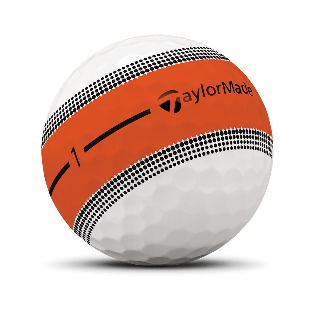 TaylorMade Tour Response Golf Balls, Enhanced 360° ClearPath Alignment, Speed Wrapped Core for Distance and Feel, Pack of 12