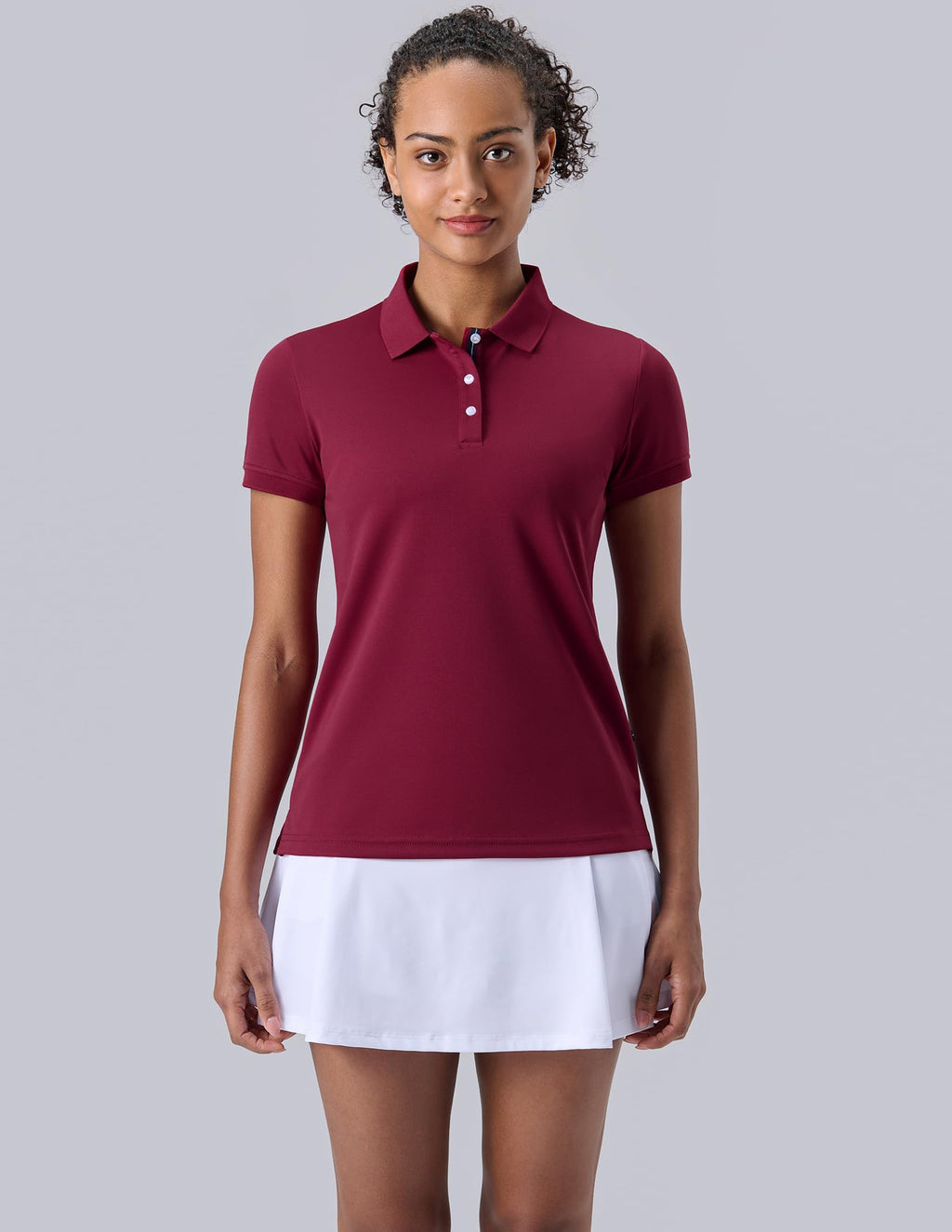 3 Pack Women's Athletic Dry Fit Polo Shirts, Wicking Short Sleeve Collared Golf T Shirt Tennis Tops