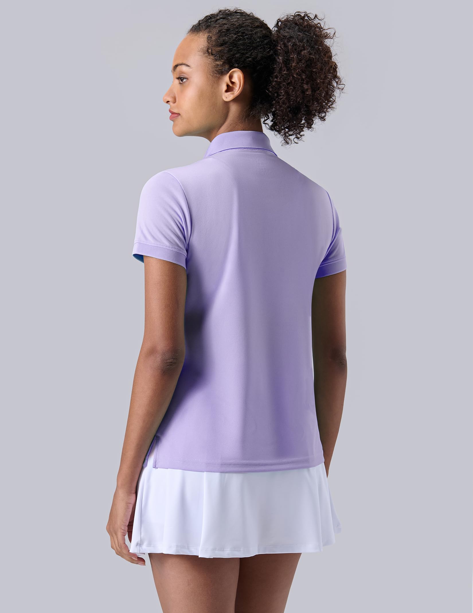 3 Pack Women's Athletic Dry Fit Polo Shirts, Wicking Short Sleeve Collared Golf T Shirt Tennis Tops