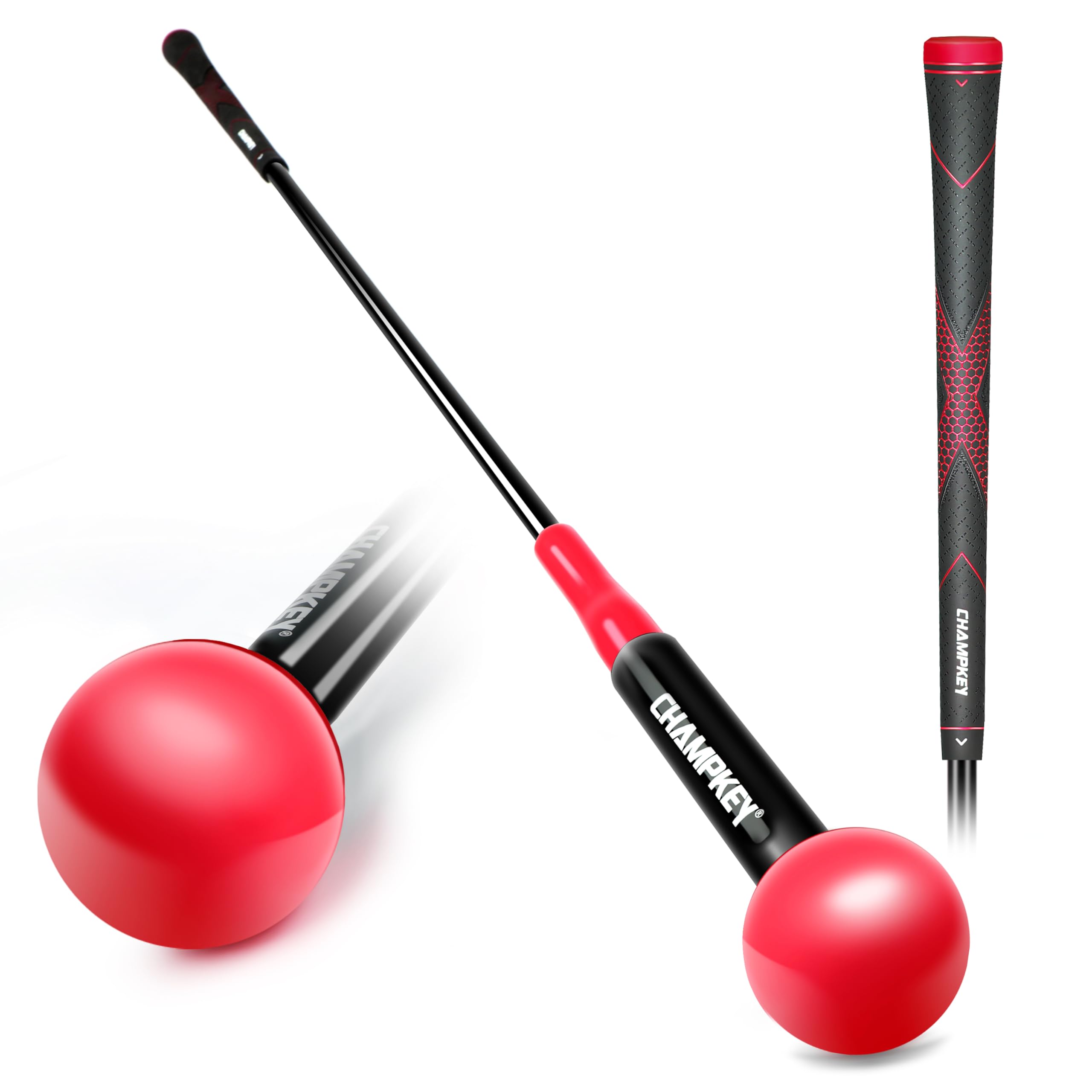 CHAMPKEY Golf Swing Trainer - Tempo & Flexibility Training Aids Warm-Up Stick Ideal for Golf Indoor & Outdoor Practice