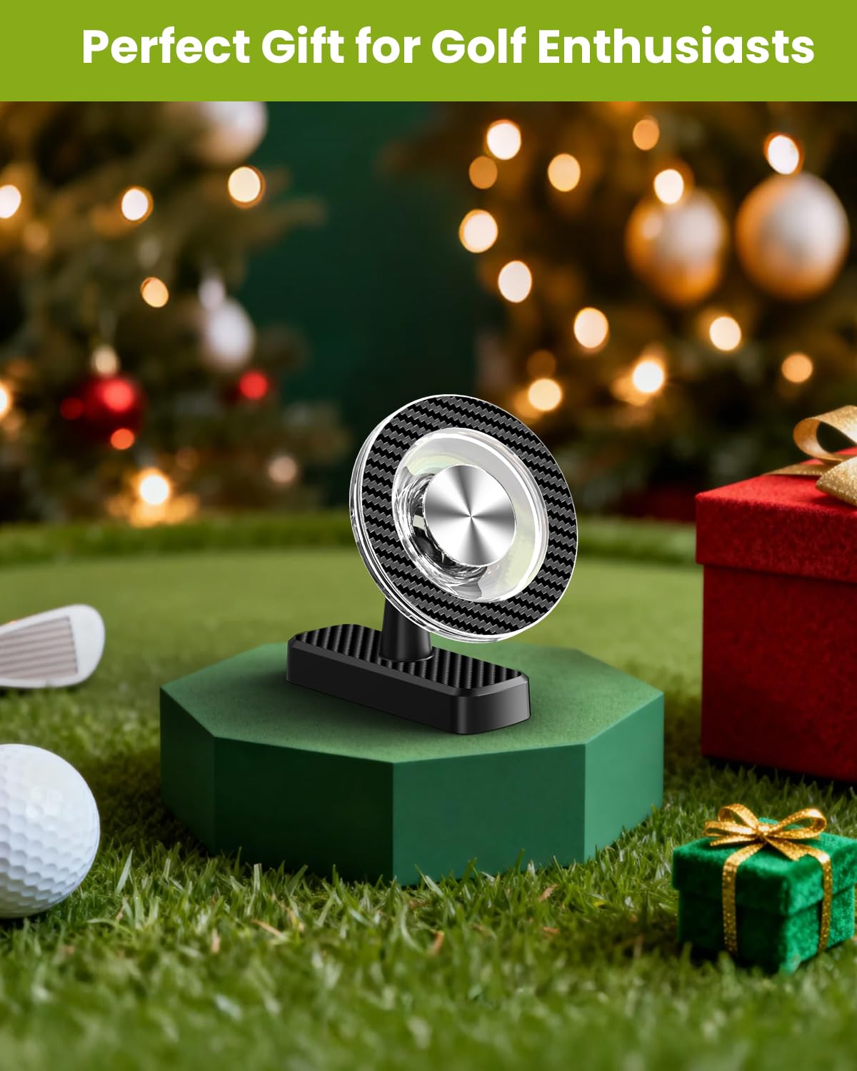 Magnetic Golf Cart Phone Holder, Golf Accessories Gifts for Men Dad Husband Unique, 360° Rotation Phone Mount for Golf Cart, Birthday Golf Gifts for Men Him Boyfriend, Golfers Must Haves Gadgets 2026
