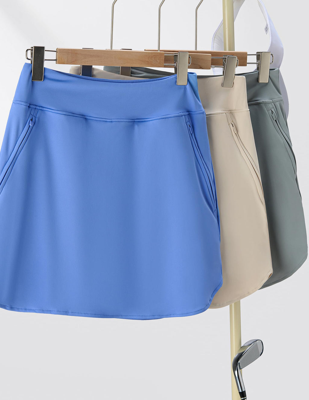 3 Pack Women’s Active Skorts with Pockets High Waist Athletic Skirts with Built-in Shorts for Tennis Golf Workout