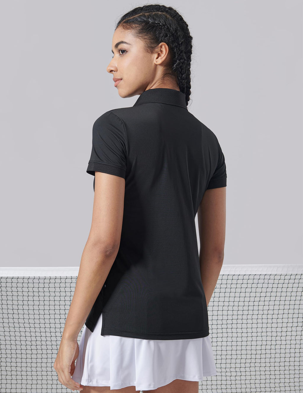 3 Pack Women's Athletic Dry Fit Polo Shirts, Wicking Short Sleeve Collared Golf T Shirt Tennis Tops