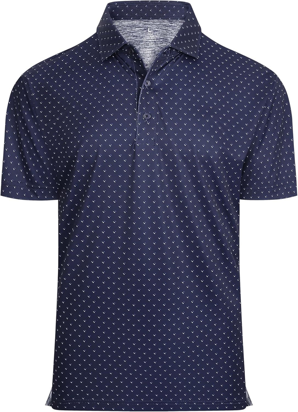 Alex Vando Mens Golf Shirt Moisture Wicking Classic Print Golf Shirts for Men