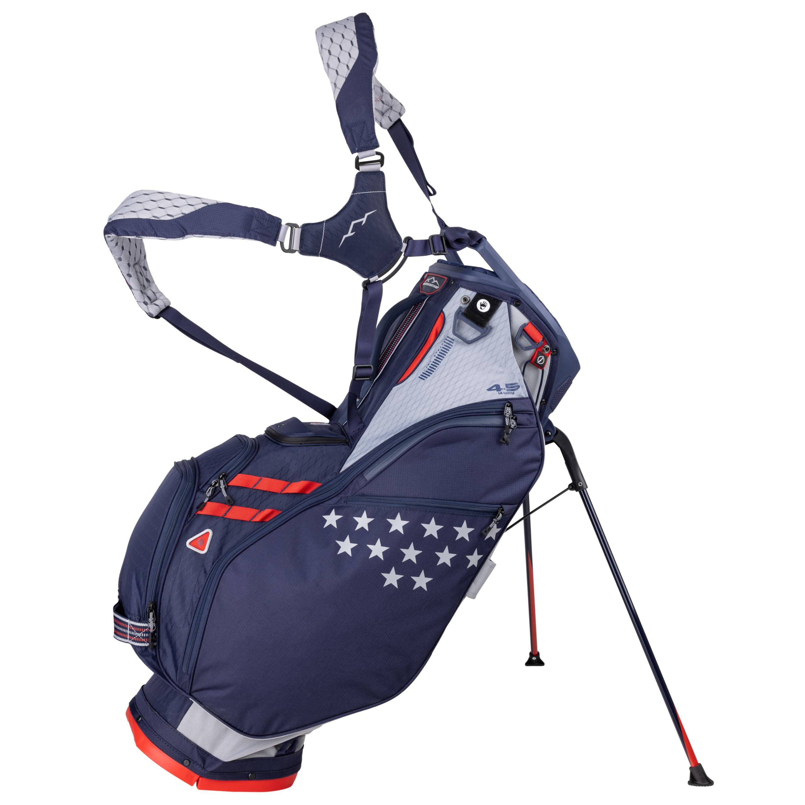 Sun Mountain Men's Eclipse 4.5 VLO Lightweight Stand Golf Bag 14-Way Top -2025 Model