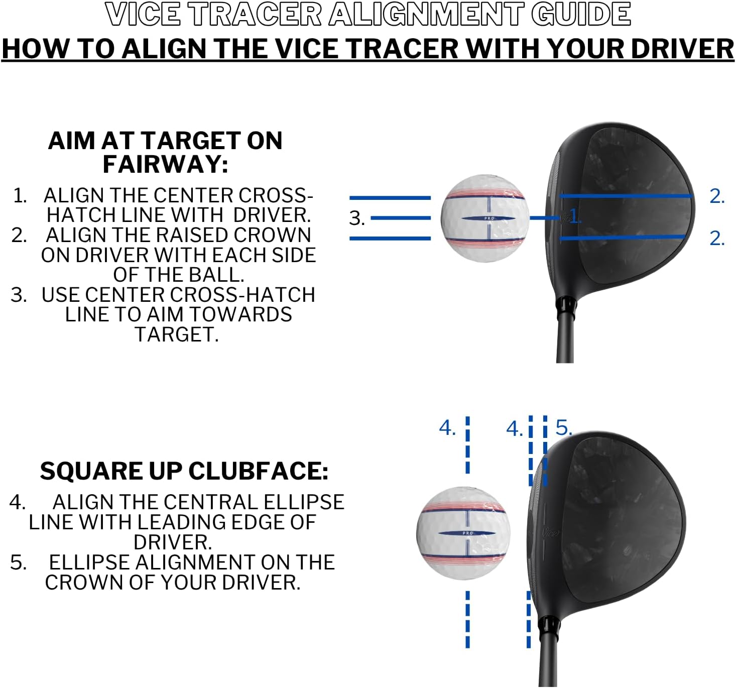 Vice Tracer Golf Balls