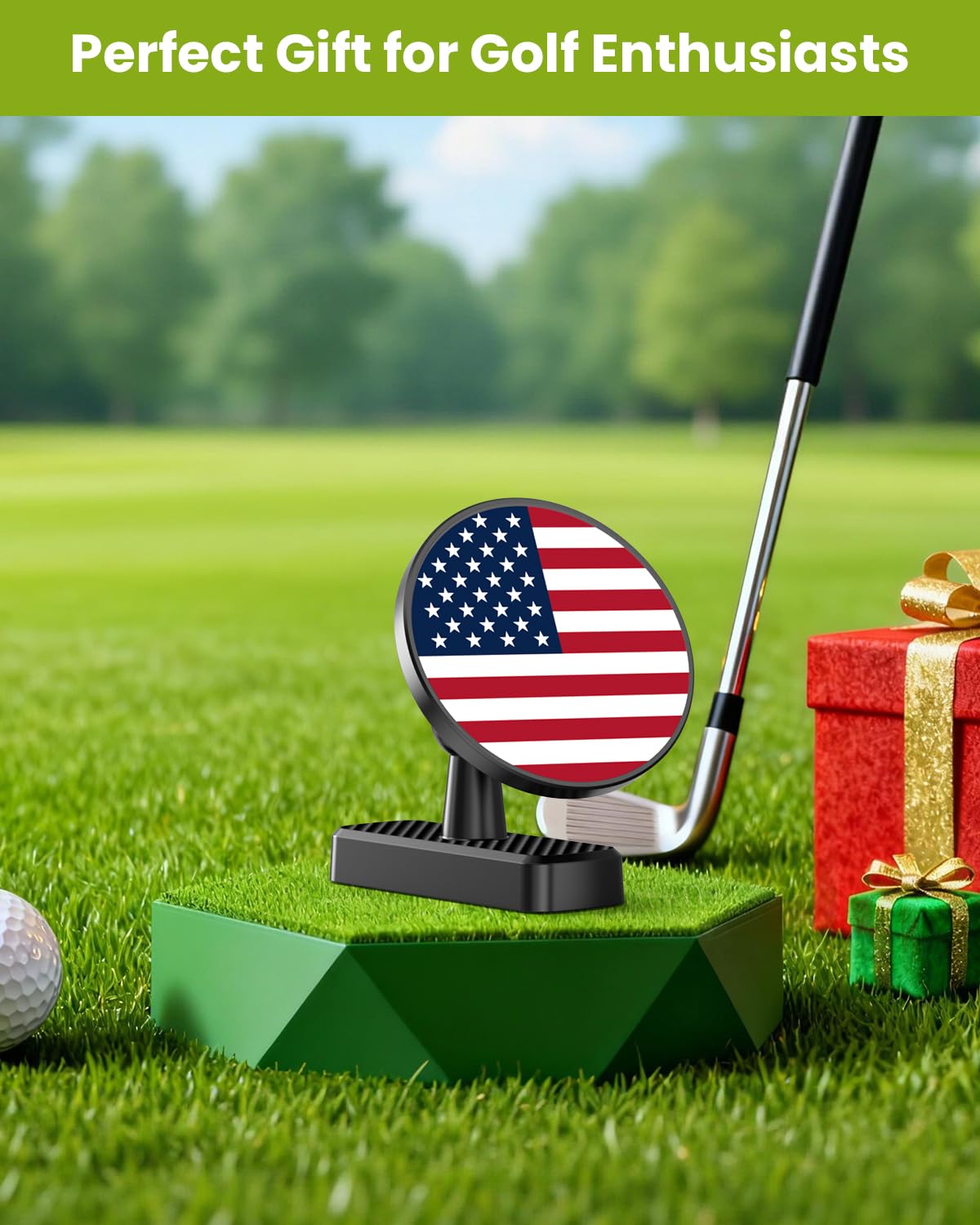 Magnetic Golf Cart Phone Holder, Golf Accessories Gifts for Men Dad Husband Unique, 360° Rotation Phone Mount for Golf Cart, Birthday Golf Gifts for Men Him Boyfriend, Golfers Must Haves Gadgets 2026