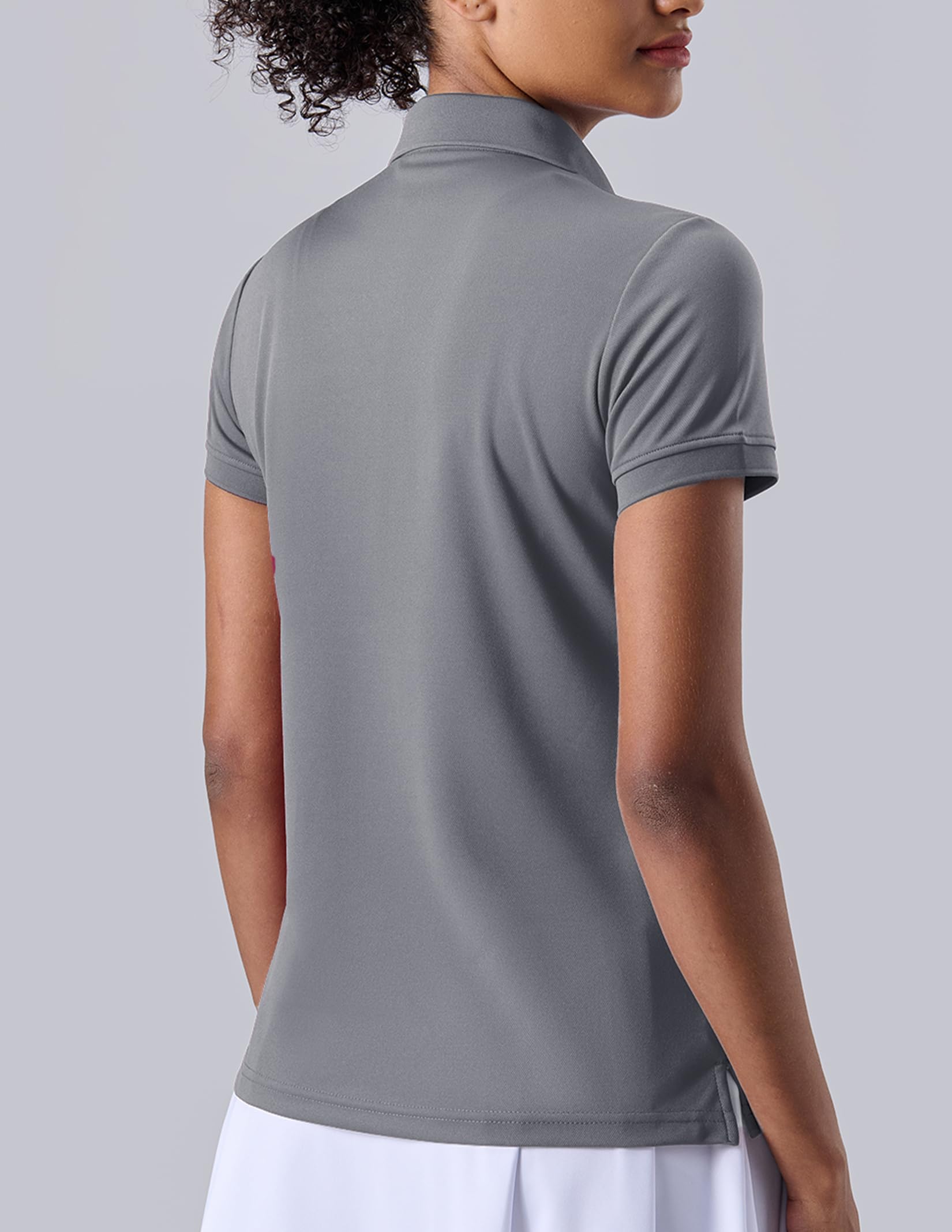 3 Pack Women's Athletic Dry Fit Polo Shirts, Wicking Short Sleeve Collared Golf T Shirt Tennis Tops