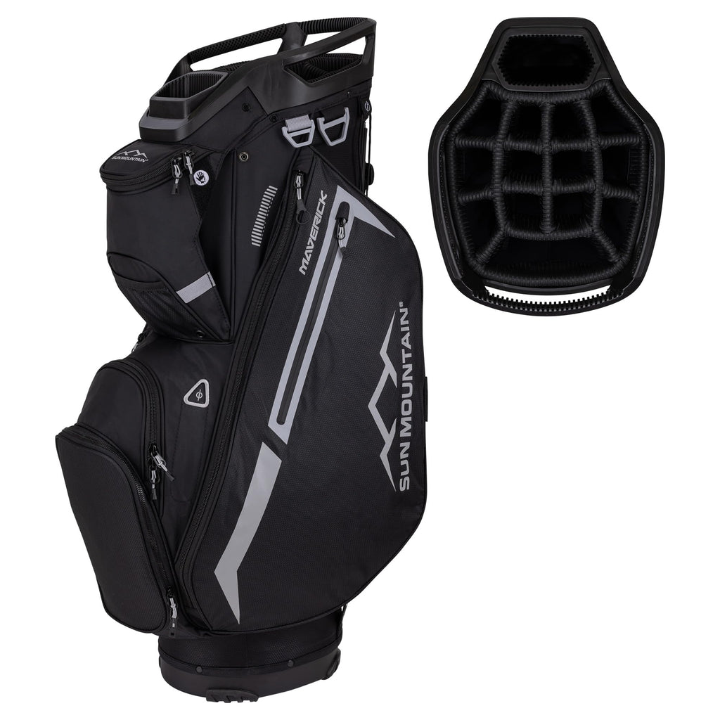 Sun Mountain 2025 Maverick 14 Way Divider Golf Bag with 9 Spacious Pockets - Lightweight Golf Bag for Men and Women with Ergonomic Shoulder Straps Ideal for Both Carts and Walking