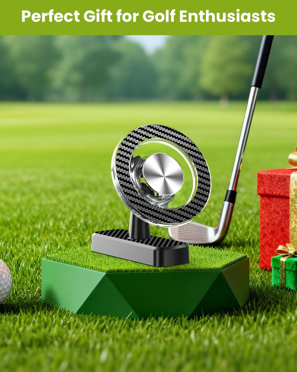 Magnetic Golf Cart Phone Holder, Golf Accessories Gifts for Men Dad Husband Unique, 360° Rotation Phone Mount for Golf Cart, Birthday Golf Gifts for Men Him Boyfriend, Golfers Must Haves Gadgets 2026