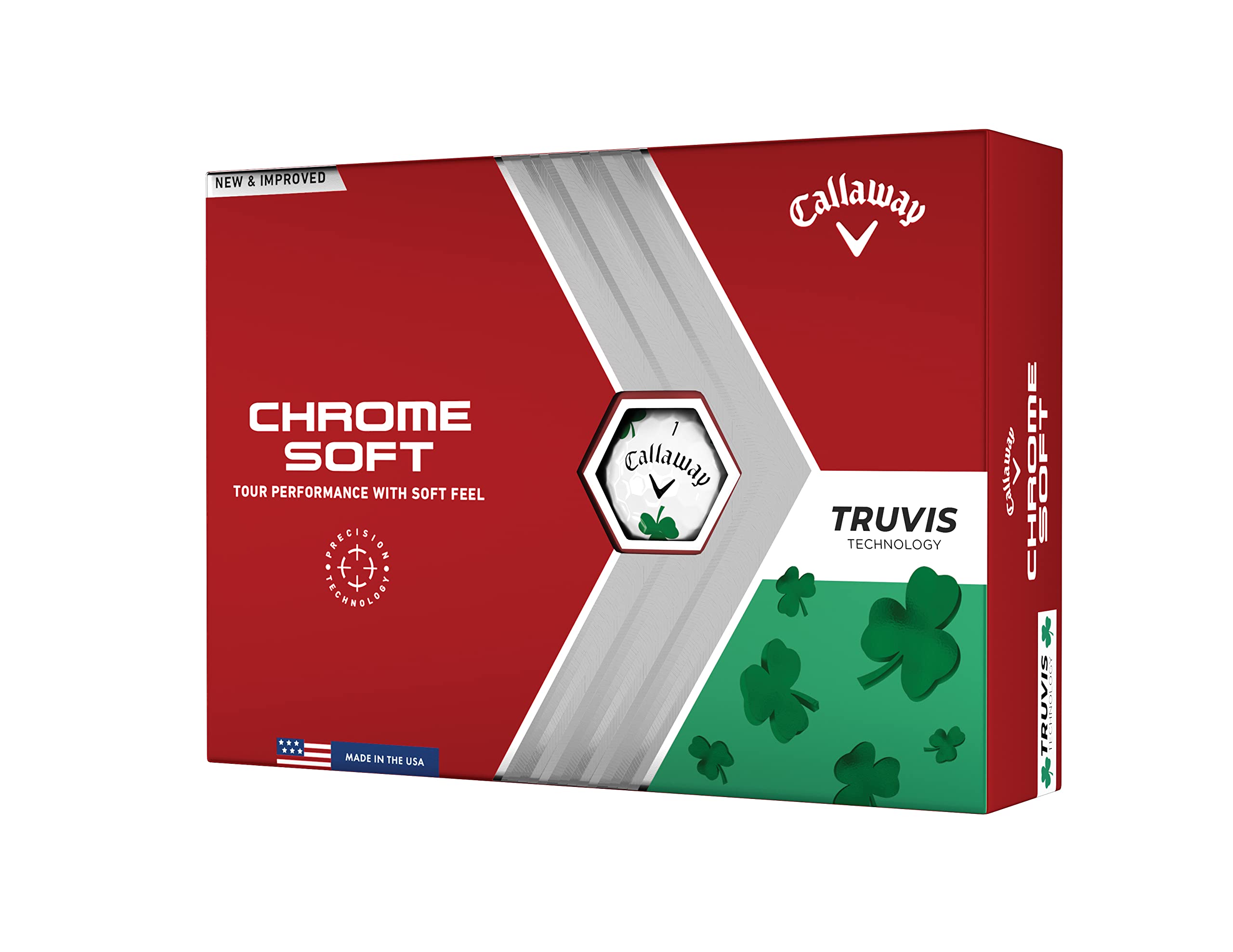 Callaway Golf 2022 Chrome Soft Golf Balls (True Track (Red/Blue)