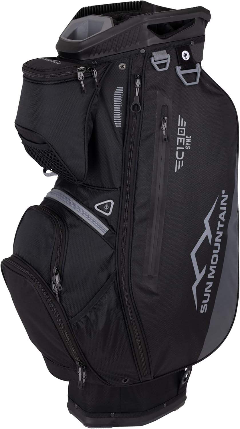 Sun Mountain Men's C130 Sync Lightweight Cart Golf Bag 14-Way Top - 2025 Model