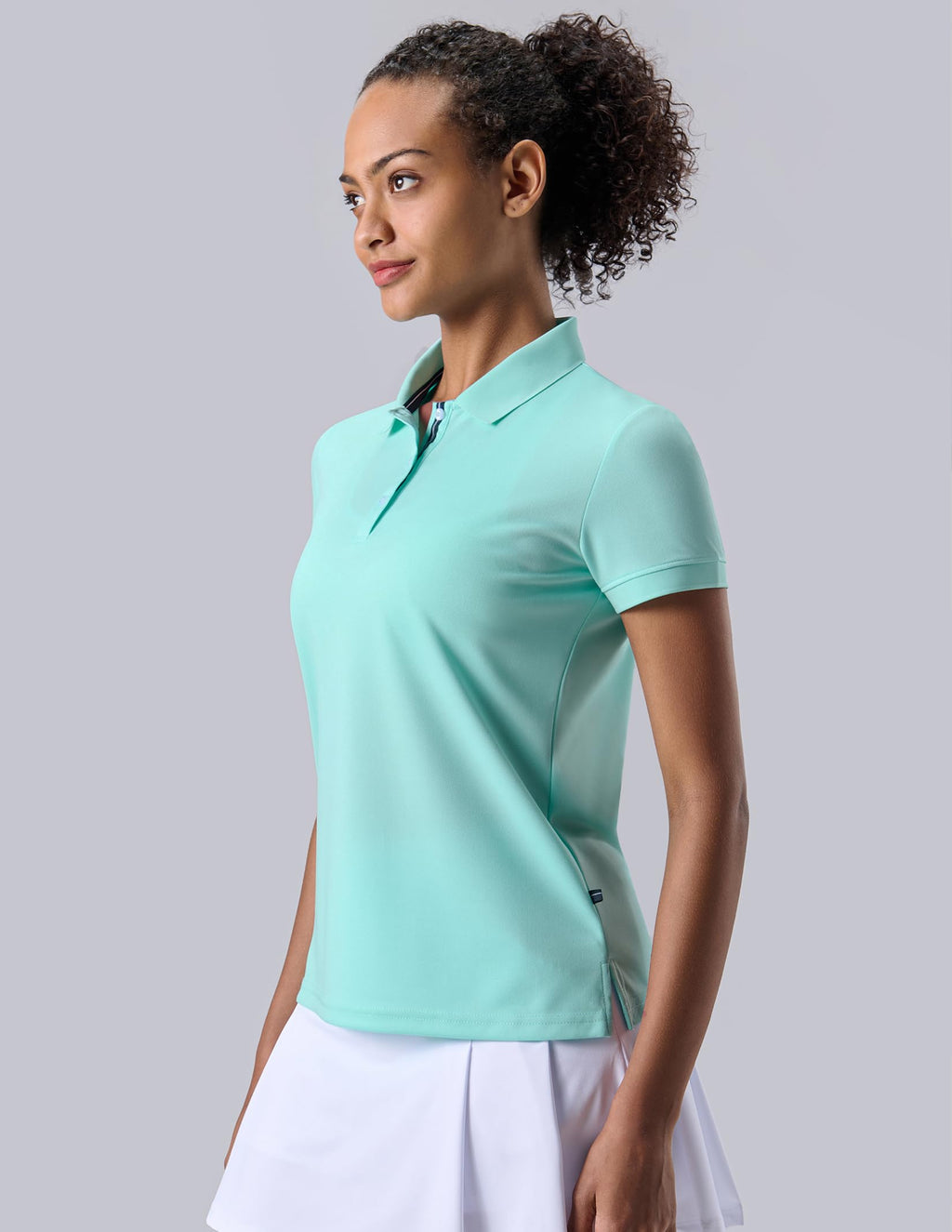 3 Pack Women's Athletic Dry Fit Polo Shirts, Wicking Short Sleeve Collared Golf T Shirt Tennis Tops