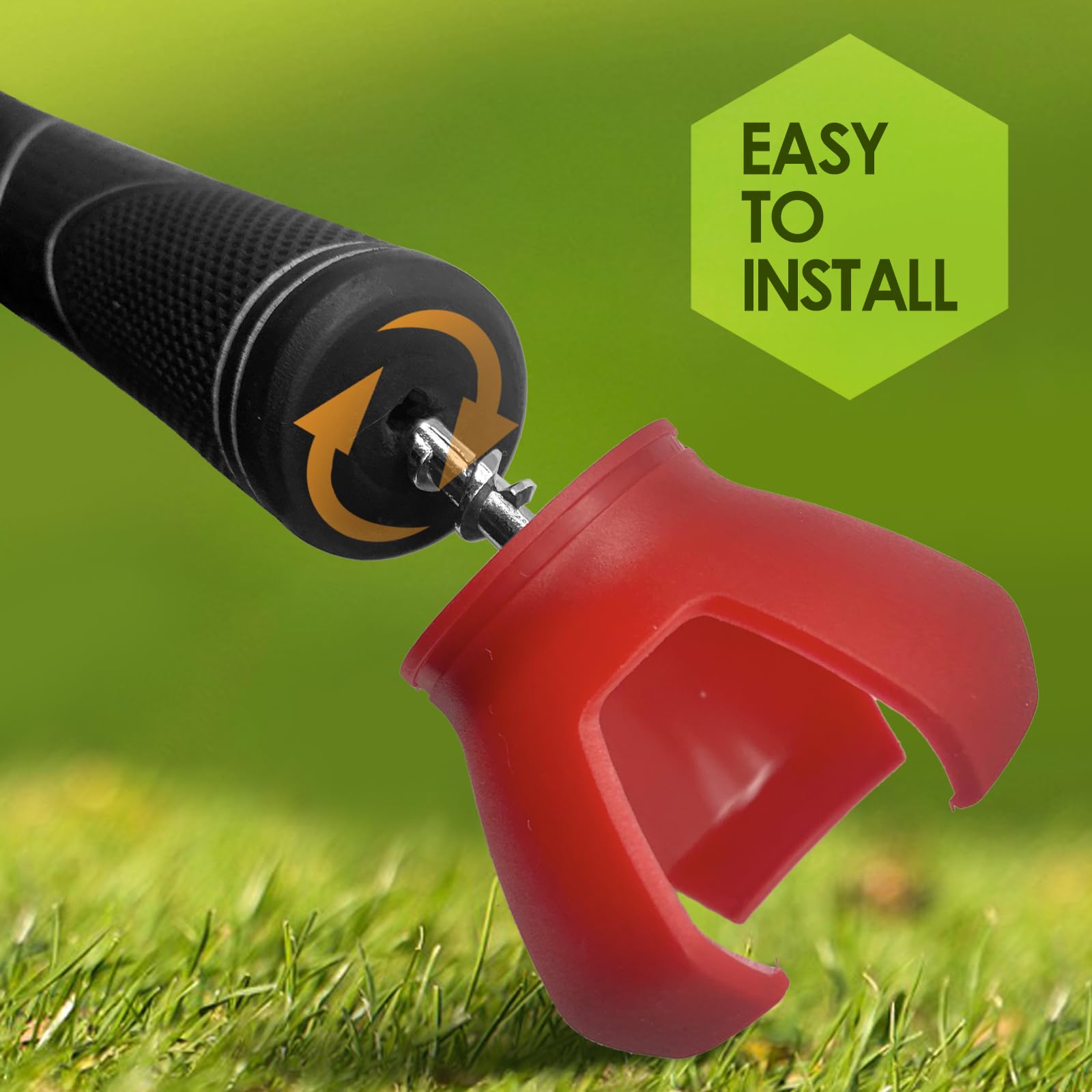 3-Prong Golf Ball Retriever Grabber Pick Up,Back Saver Claw Put On Putter Grip,Suction Cup Ball Grabber,Sucker for Golf Screws Tool