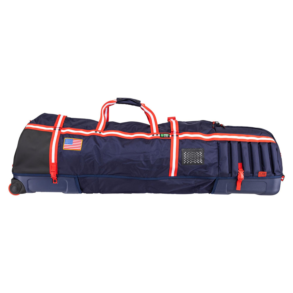 Sun Mountain Kube Golf Travel Bag - 2-Wheel Rolling System, Kube Folding Hard Shell for Easy Storage, Compact Protection & Travel Convenience