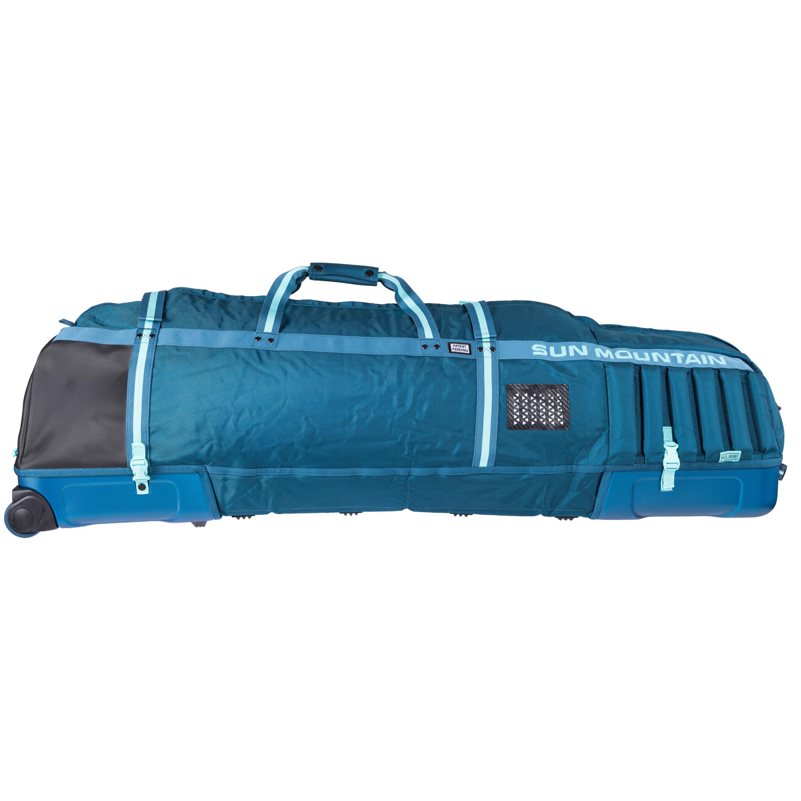 Sun Mountain Kube Golf Travel Bag - 2-Wheel Rolling System, Kube Folding Hard Shell for Easy Storage, Compact Protection & Travel Convenience
