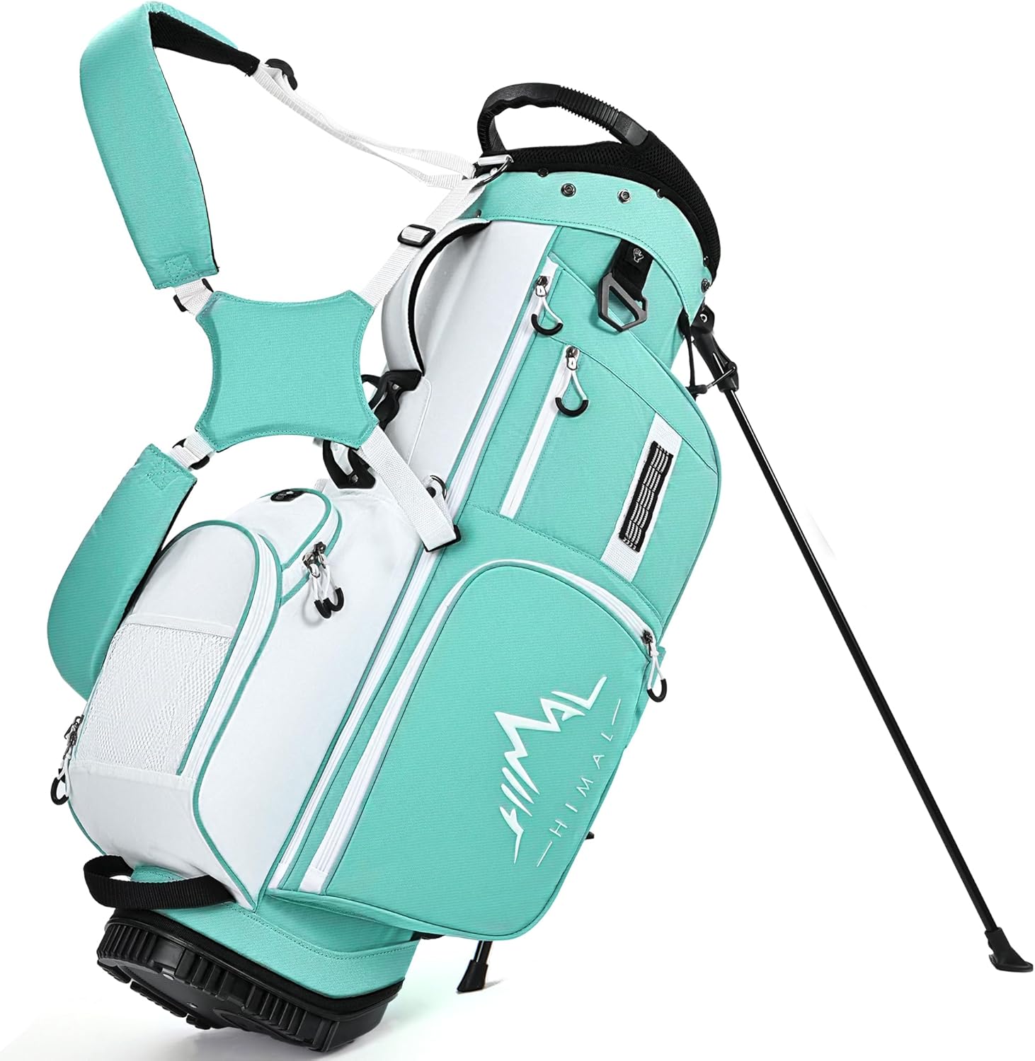 Golf Stand Bag with 7 Way Top Dividers, Lightweight Golf Bags for Men Women with Multiple Pockets, Dual Straps