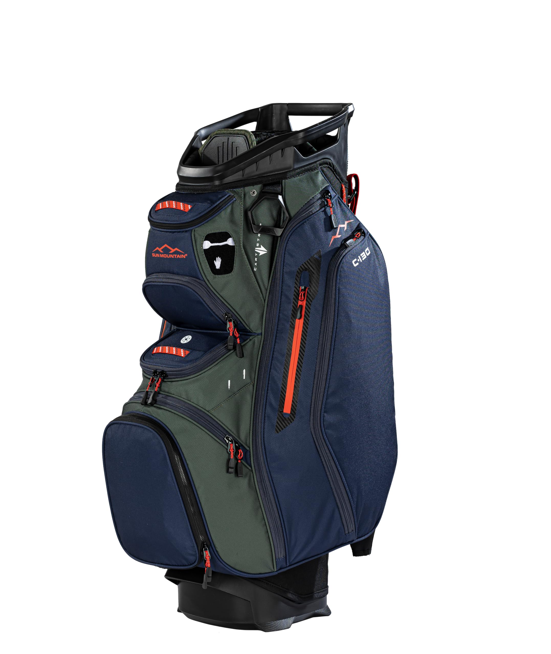 Sun Mountain Men's C130 Lightweight Cart Golf Bag 14-Way Top - 2026 Model