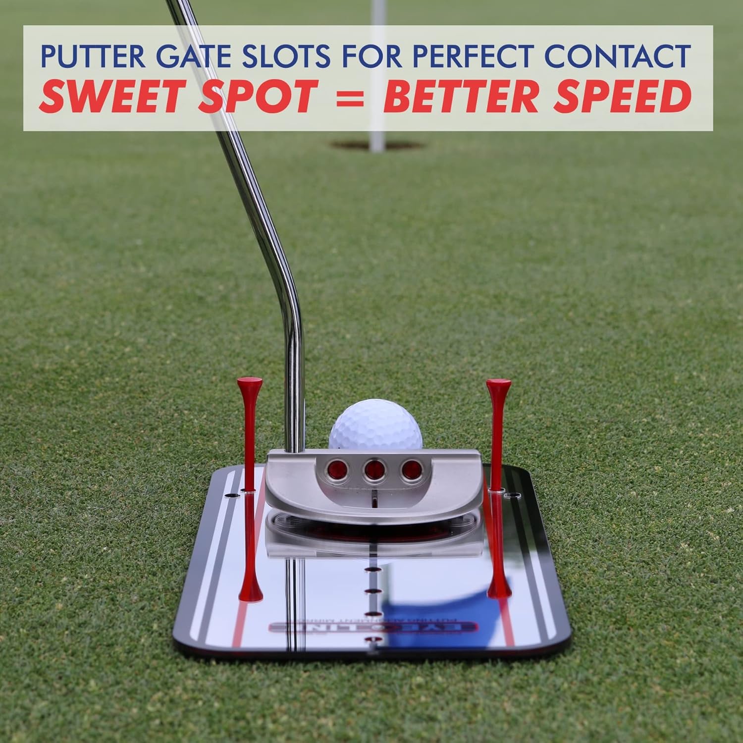 Genuine EyeLine Golf Alignment Putting Mirror - Top Training Aid on The PGA Tour - See Rapid Improvement - Helps Beginner, Junior, and Scratch Golfers