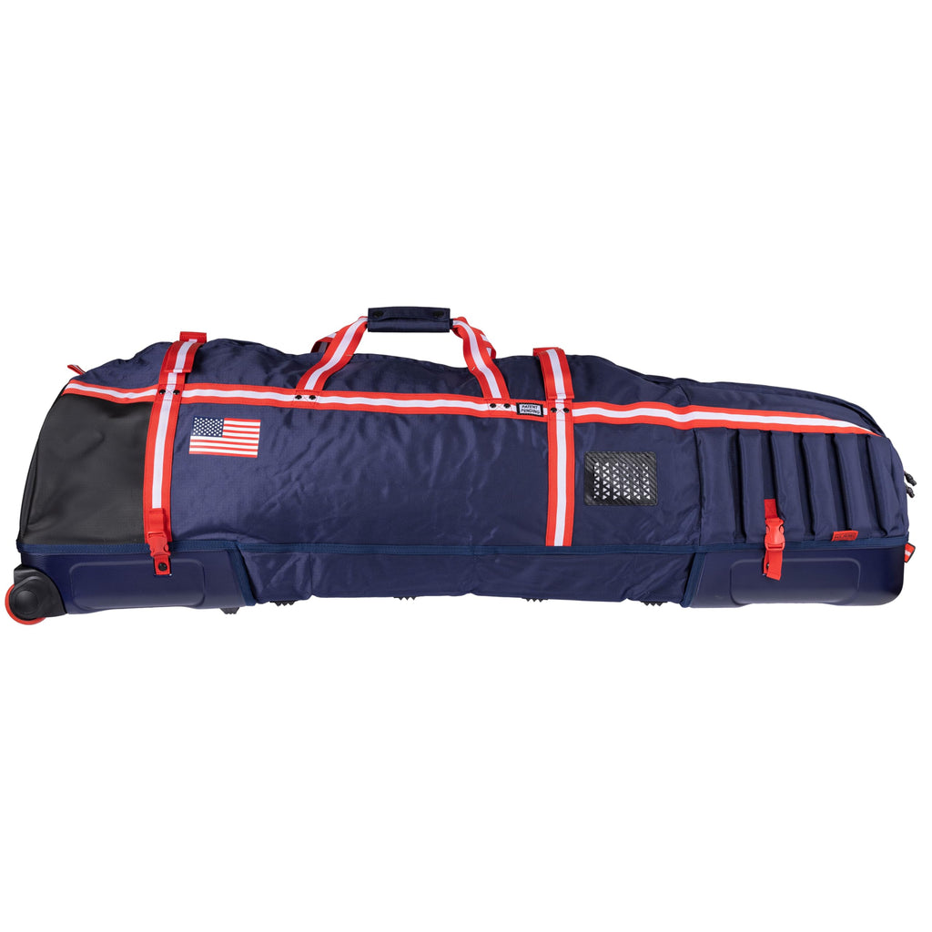 Sun Mountain Kube Golf Travel Bag - 2-Wheel Rolling System, Kube Folding Hard Shell for Easy Storage, Compact Protection & Travel Convenience