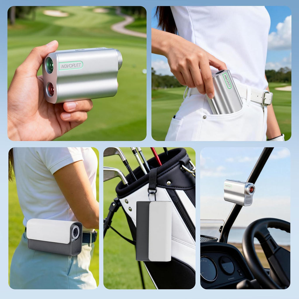Premium Metal Golf Rangefinder with Slope - Aerospace-Grade Aluminum Body,USB-C Rechargeable Laser Range Finder,1200 Yards Range Finder, Pin Lock Vibration & Ultra-Strong Magnet, USGA Tournament Legal