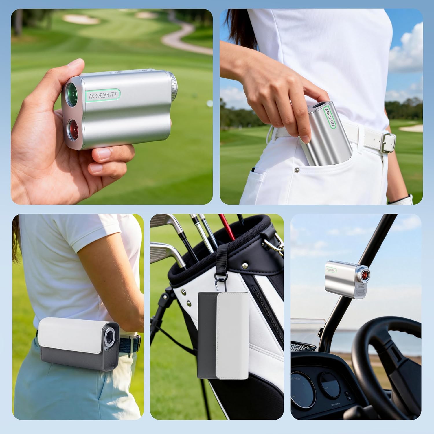 Premium Metal Golf Rangefinder with Slope - Aerospace-Grade Aluminum Body,USB-C Rechargeable Laser Range Finder,1200 Yards Range Finder, Pin Lock Vibration & Ultra-Strong Magnet, USGA Tournament Legal