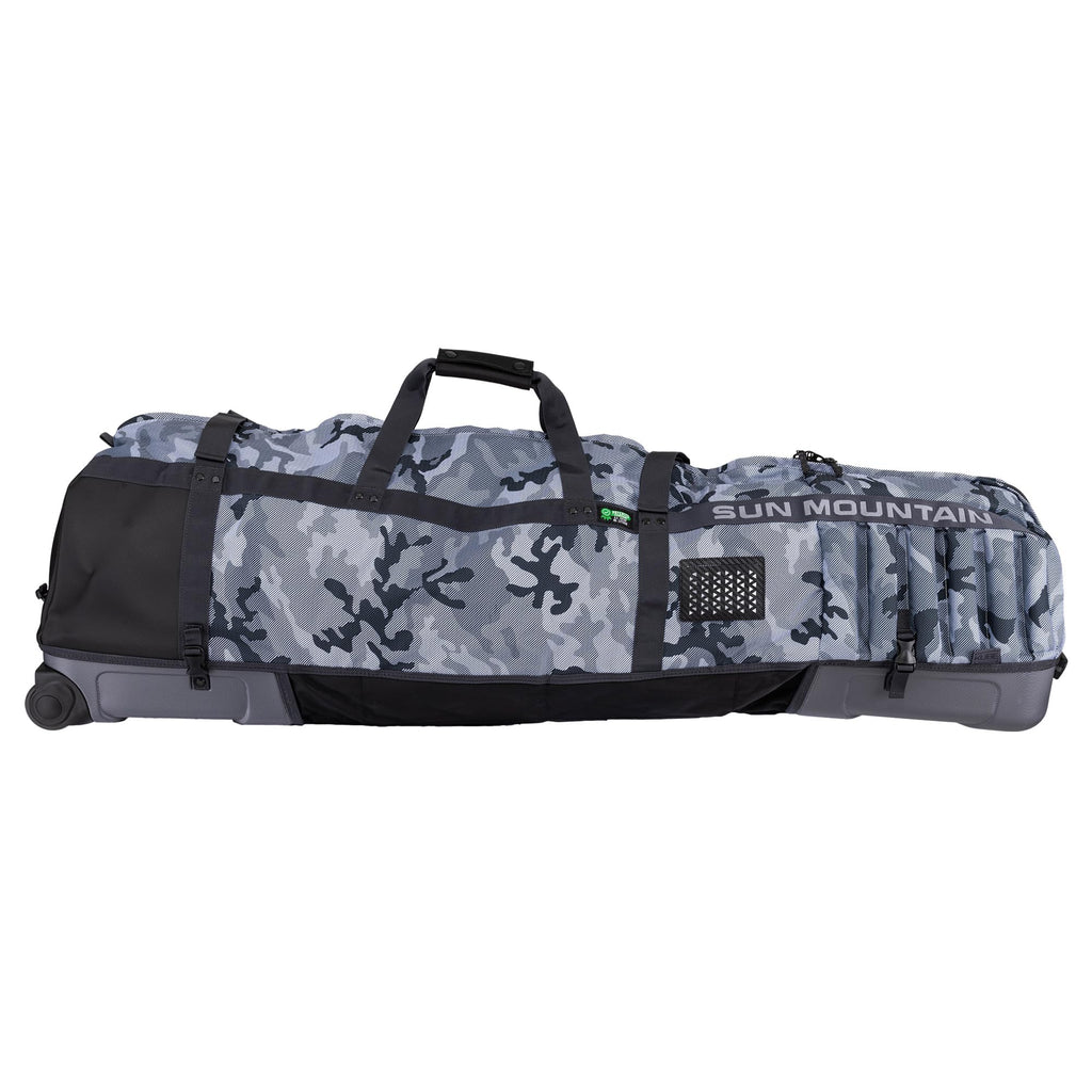 Sun Mountain Kube Golf Travel Bag - 2-Wheel Rolling System, Kube Folding Hard Shell for Easy Storage, Compact Protection & Travel Convenience
