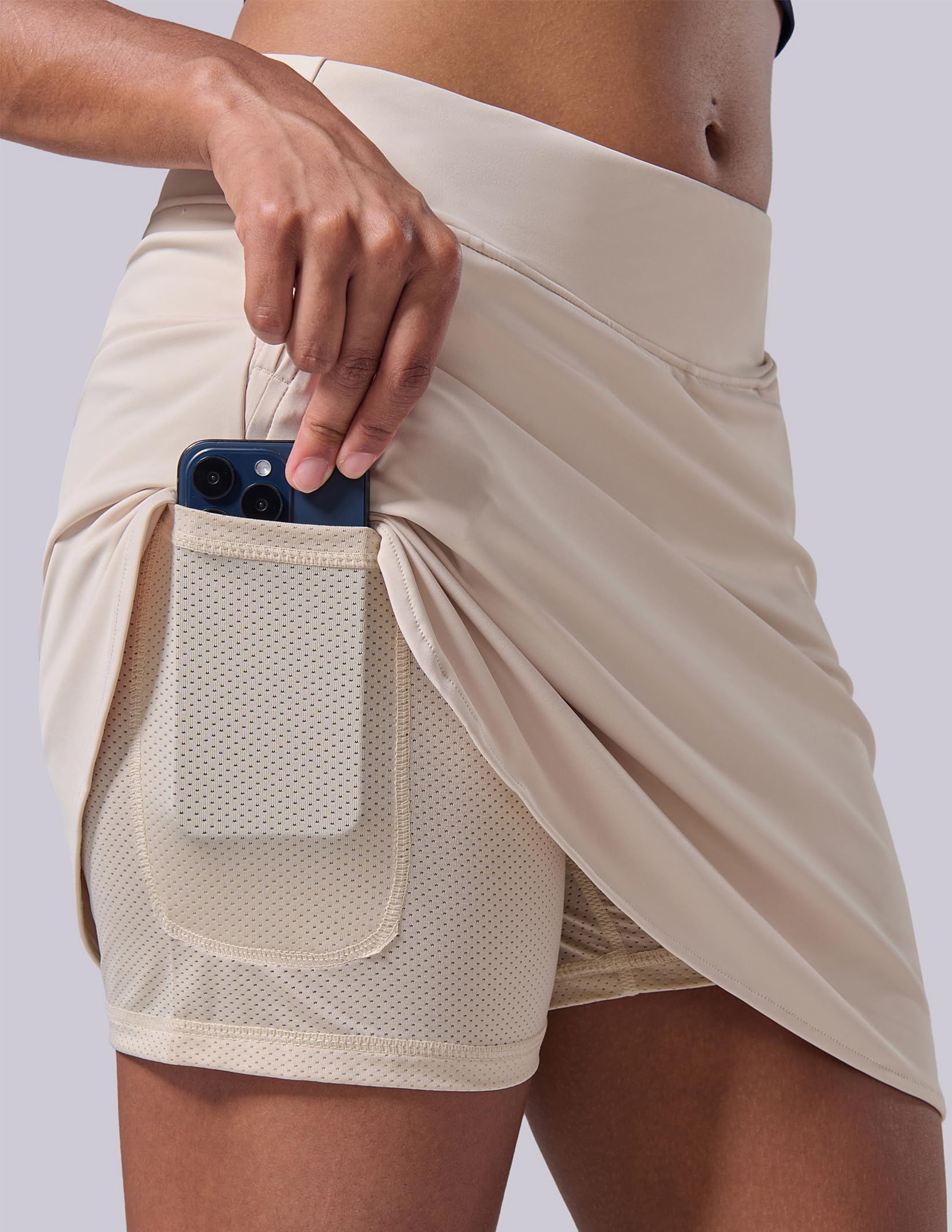 3 Pack Women’s Active Skorts with Pockets High Waist Athletic Skirts with Built-in Shorts for Tennis Golf Workout