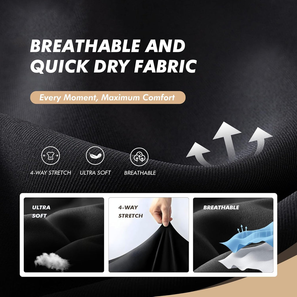 5 Pack Polo Shirts for Men - Quick Dry Moisture Wicking Performance Short Sleeve Mens Golf Shirts for Work Athletic