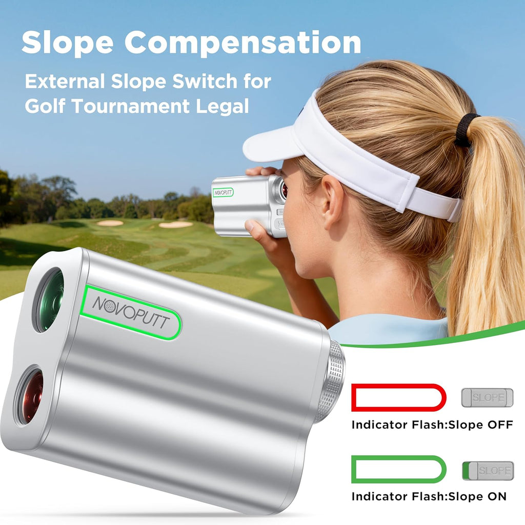 Premium Metal Golf Rangefinder with Slope - Aerospace-Grade Aluminum Body,USB-C Rechargeable Laser Range Finder,1200 Yards Range Finder, Pin Lock Vibration & Ultra-Strong Magnet, USGA Tournament Legal
