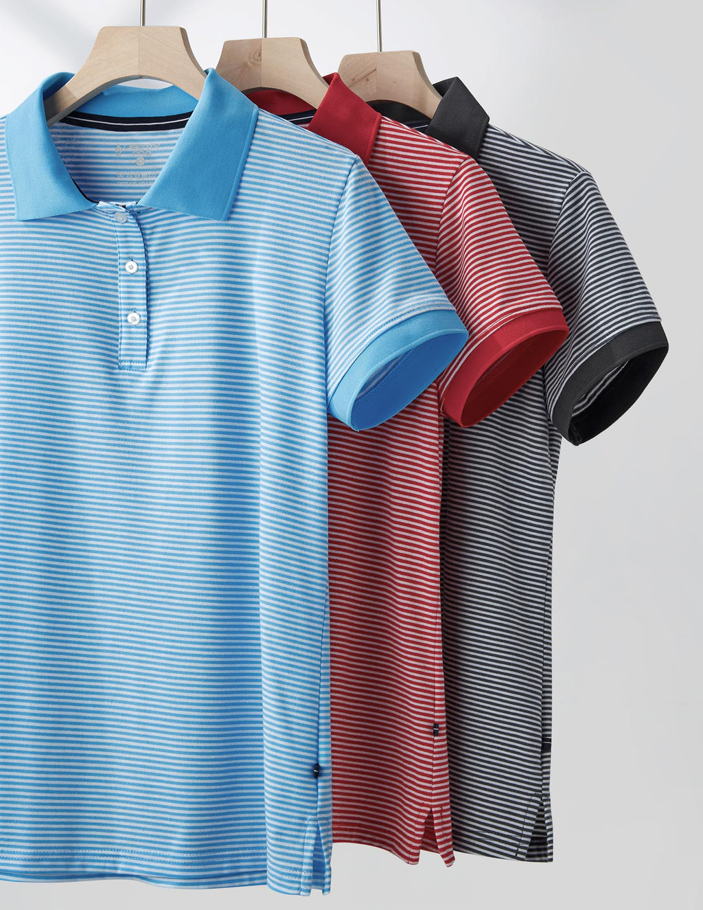 3 Pack Women's Athletic Dry Fit Polo Shirts, Wicking Short Sleeve Collared Golf T Shirt Tennis Tops