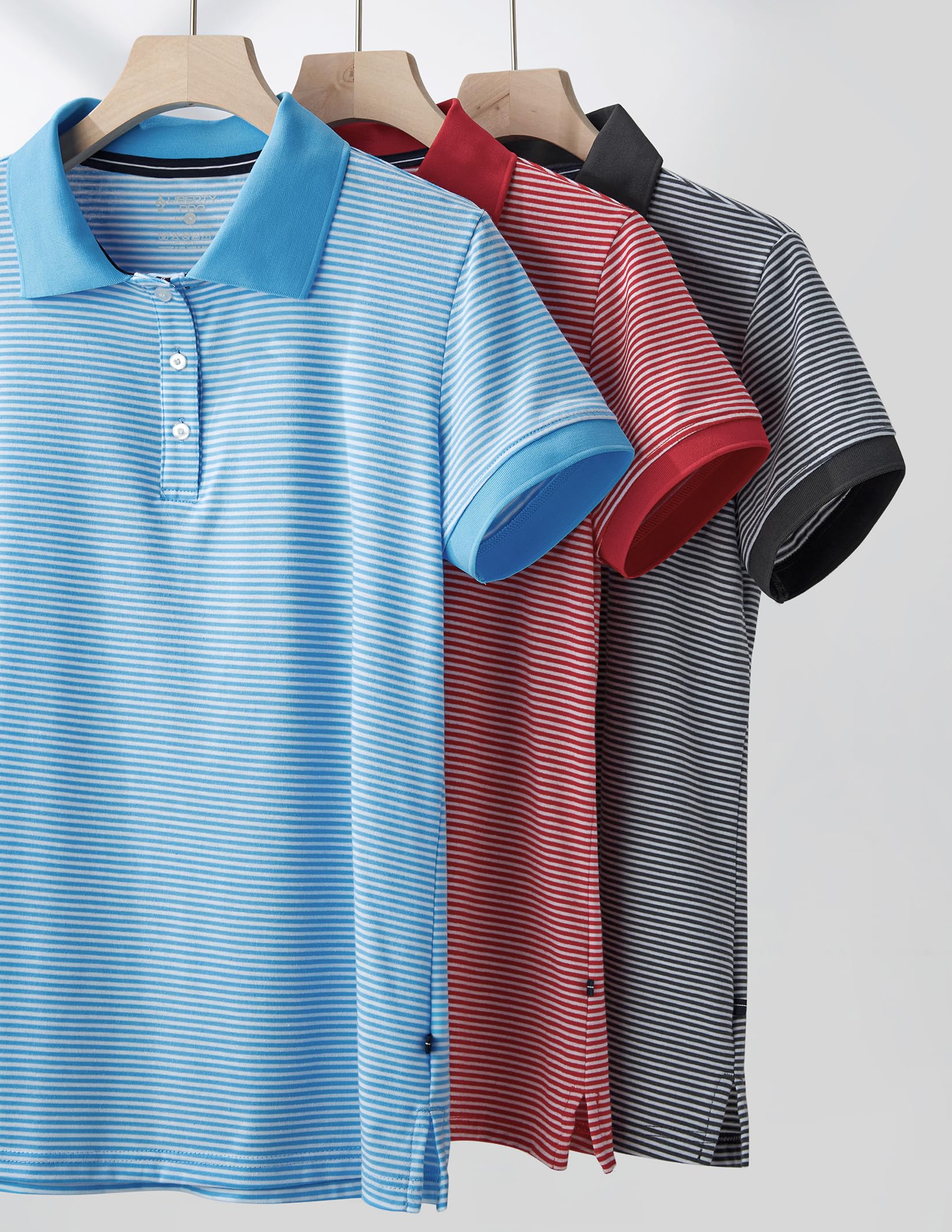 3 Pack Women's Athletic Dry Fit Polo Shirts, Wicking Short Sleeve Collared Golf T Shirt Tennis Tops