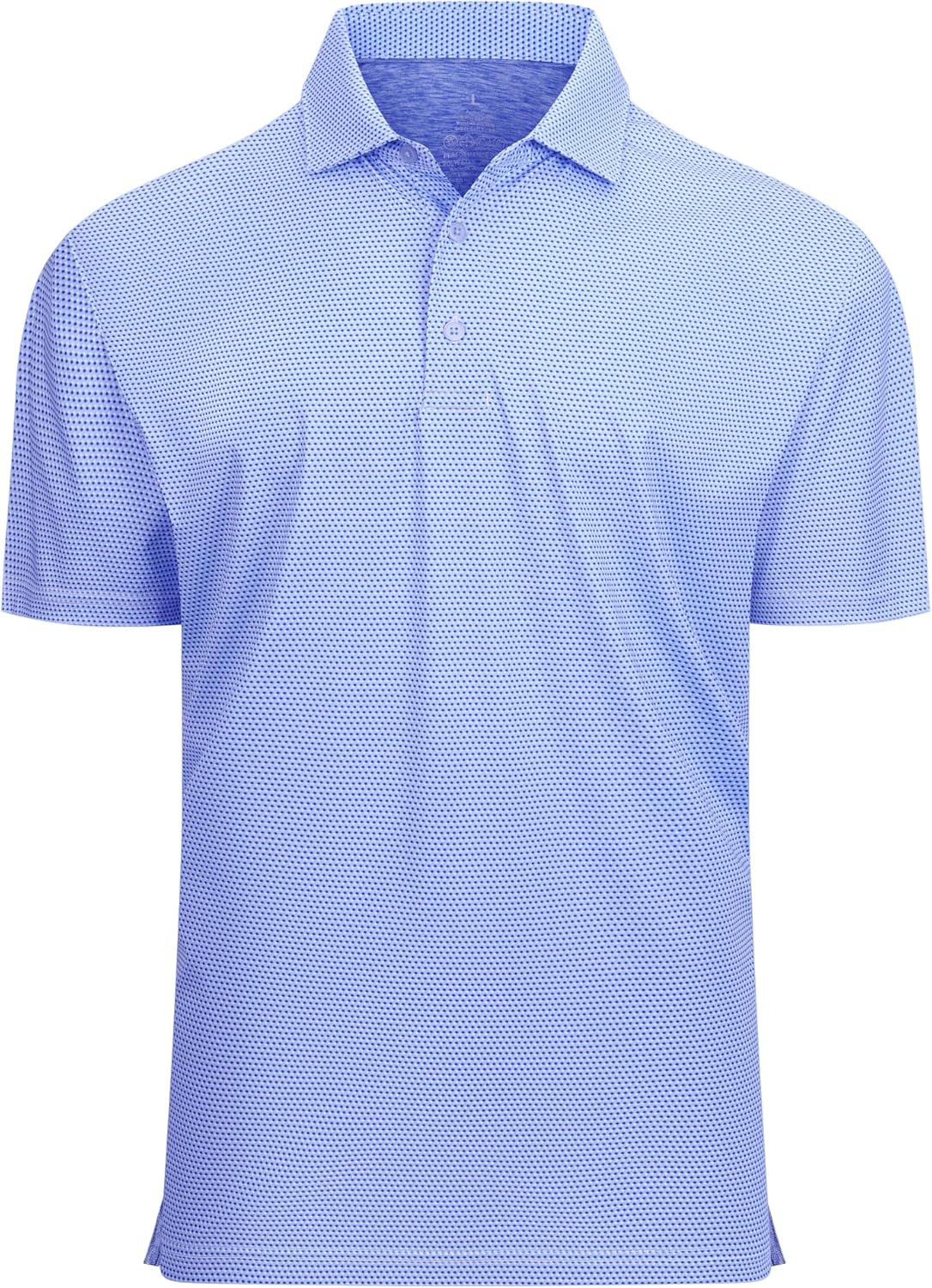 Alex Vando Mens Golf Shirt Moisture Wicking Classic Print Golf Shirts for Men