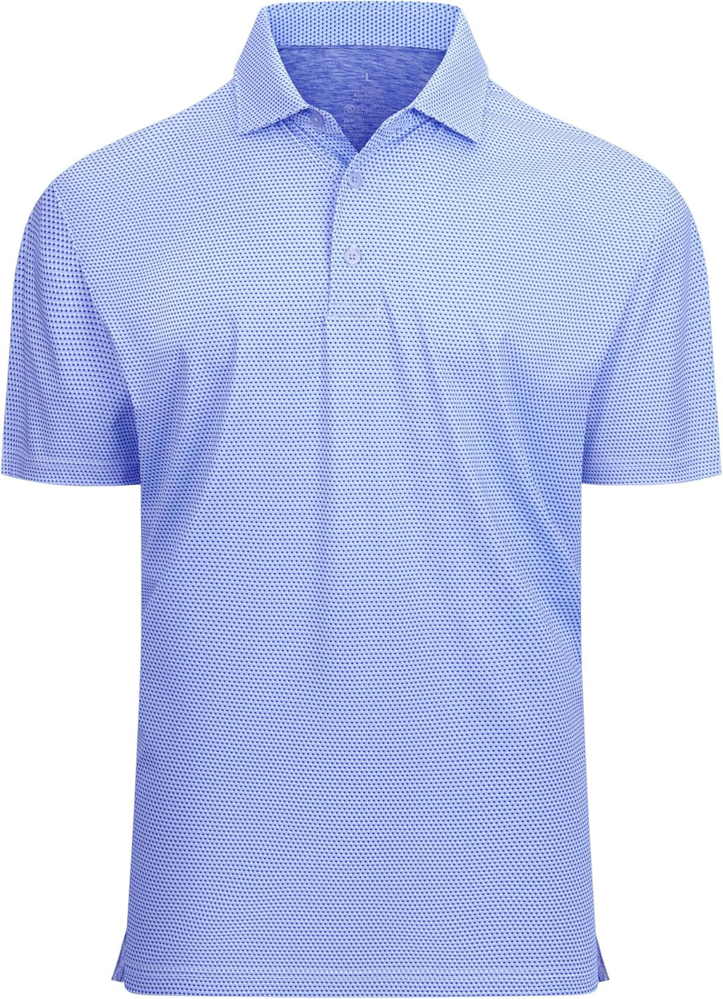 Alex Vando Mens Golf Shirt Moisture Wicking Classic Print Golf Shirts for Men