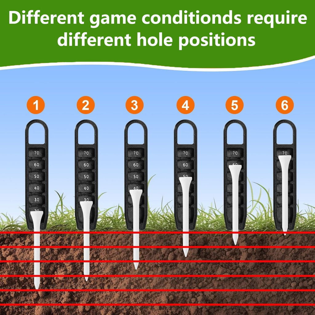 7Pcs Golf Accessories Kit, Include Golf Club Cleaner Towel Ball Bag Divot Tool Score Counter Range Chart Card Tee Elevator