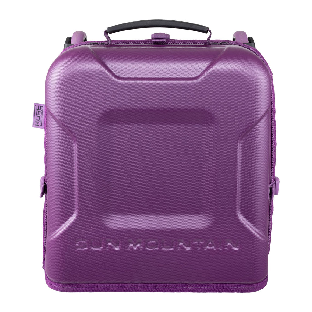 Sun Mountain Kube Golf Travel Bag - 2-Wheel Rolling System, Kube Folding Hard Shell for Easy Storage, Compact Protection & Travel Convenience