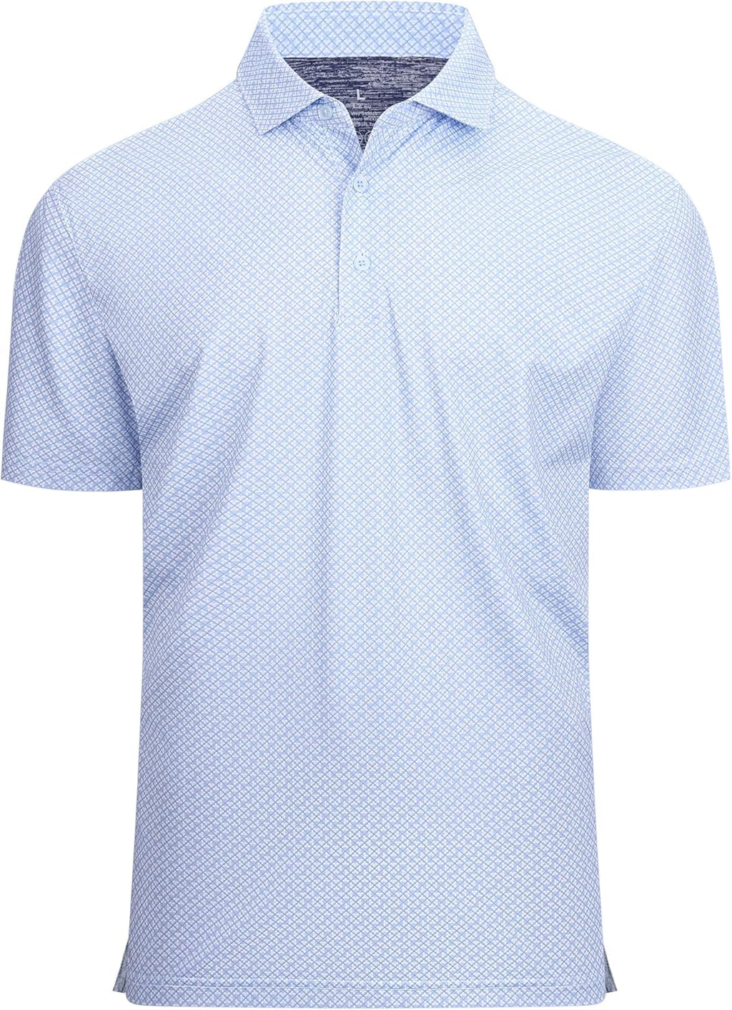 Alex Vando Mens Golf Shirt Moisture Wicking Classic Print Golf Shirts for Men